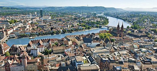 Luftaufnahme von Basel